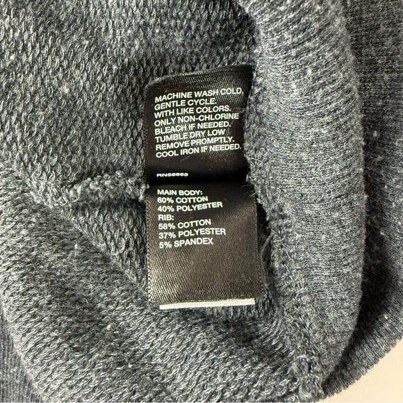 Zella Sweatshirt Mens Medium Gray Crewneck Pullover Lightweight Raglan Yoga Gym - Picture 6 of 10